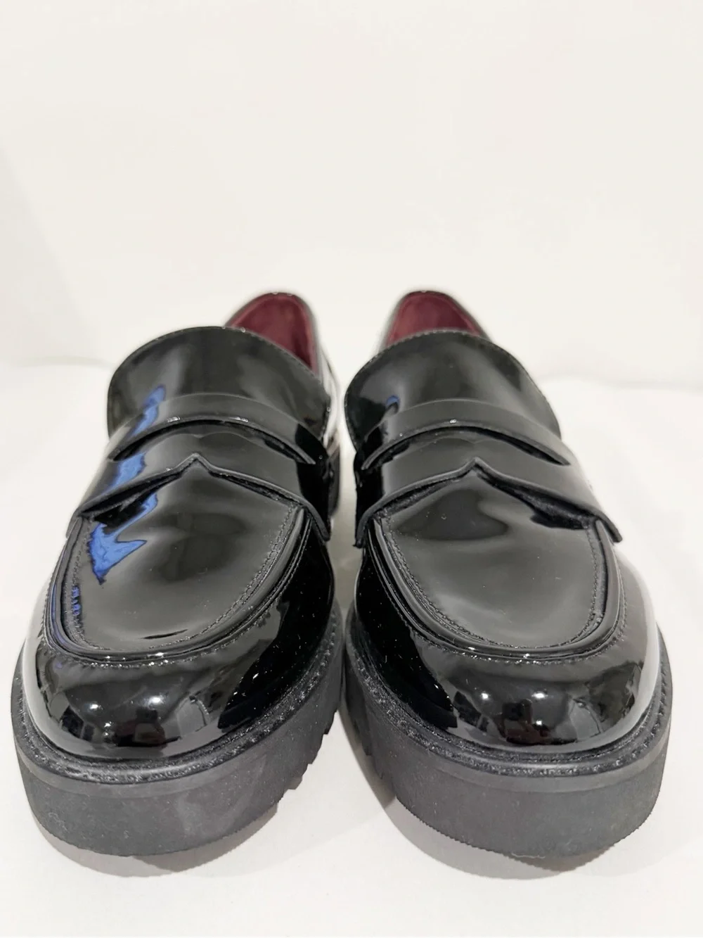 FRANCO SARTO Camrynn Loafer Lug Sole Black NEW Preppy Classic Size 9